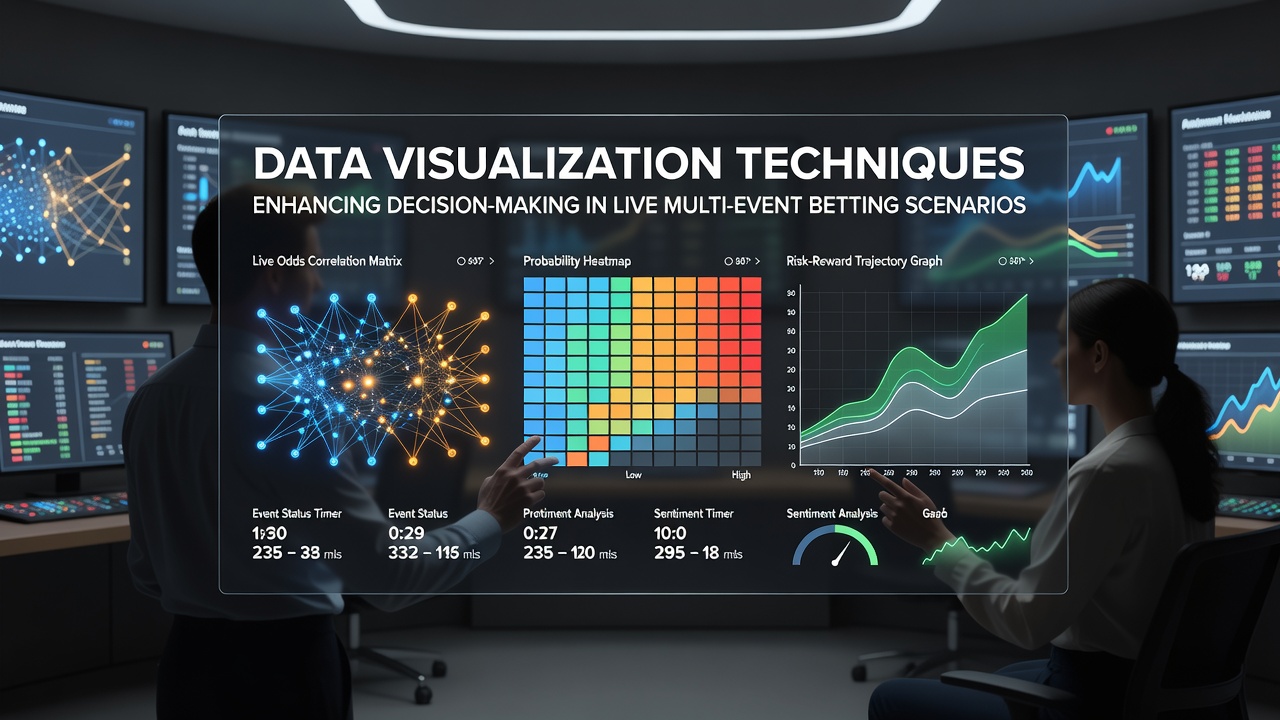 Interactive dashboard displaying heatmaps and trend lines for simultaneous live sports betting markets across multiple events