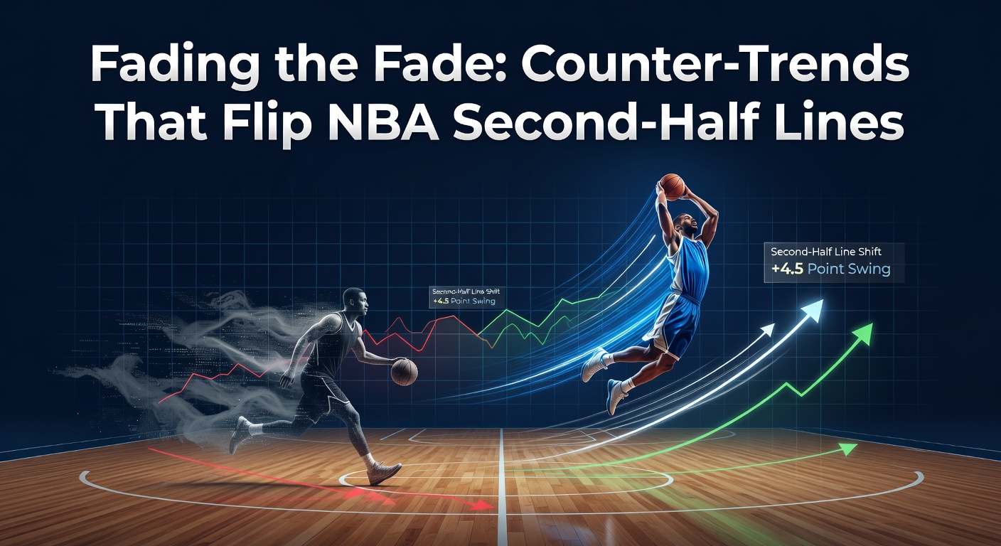 NBA players in action during second half, highlighting momentum shifts in betting lines