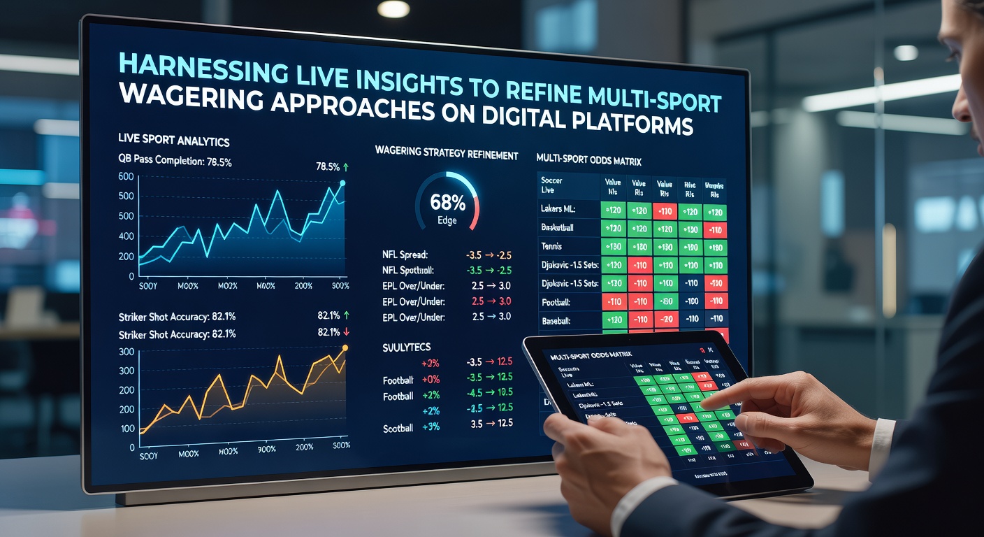 Digital interface displaying live sports data feeds integrated with multi-sport wagering options on a betting platform