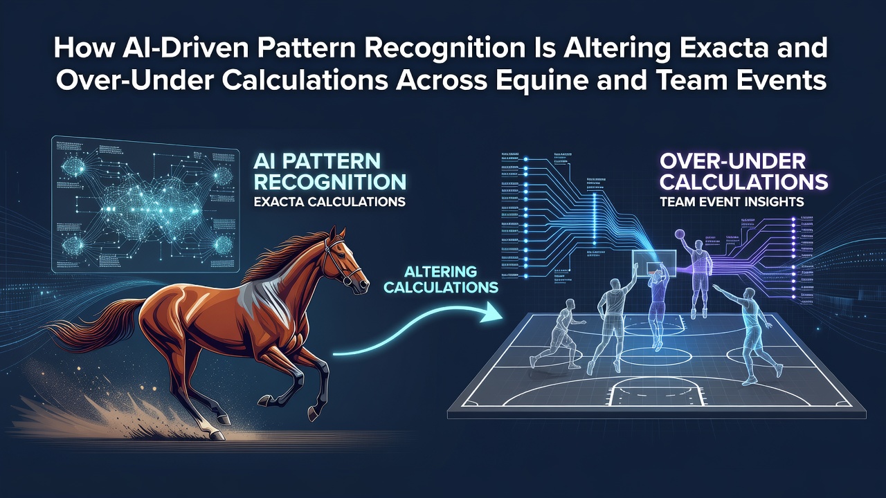 AI systems analyzing horse racing data for exacta predictions