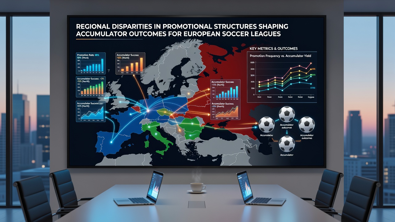 Infographic displaying accumulator win rates by European region and promotion type