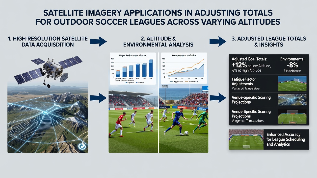 Data visualization showing altitude-adjusted goal totals overlaid on satellite terrain map